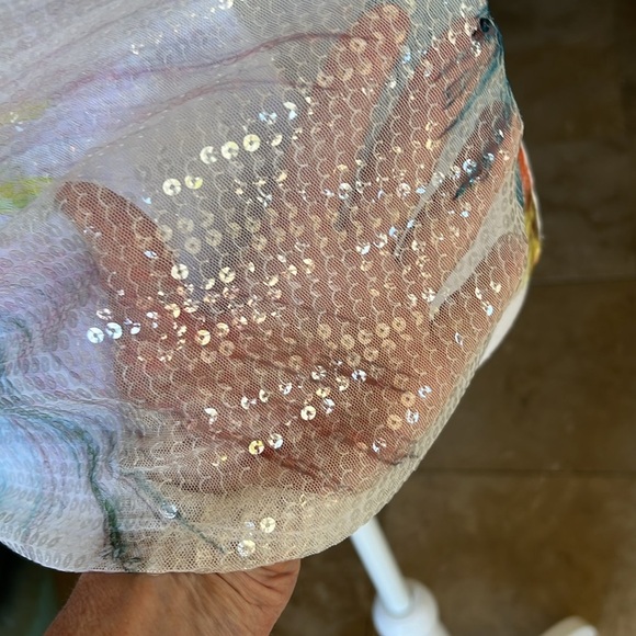 Only nine ladies tank top sequin sleeveless. NWOT. fully line medium petite - Picture 13 of 16